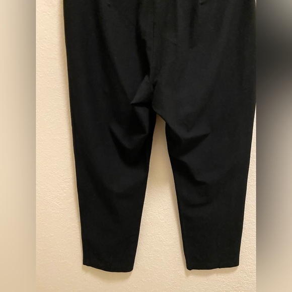 Eileen Fisher Black Straight Leg Pull-On Knit Pant Size PP - Picture 6 of 7